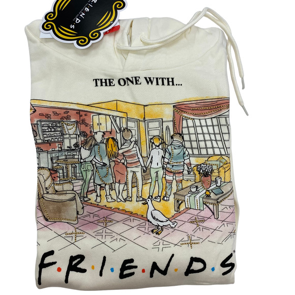 FRIENDS Size XS Hoodie The One with Friends Long Sleeve Pull Over NEW - Picture 8 of 8